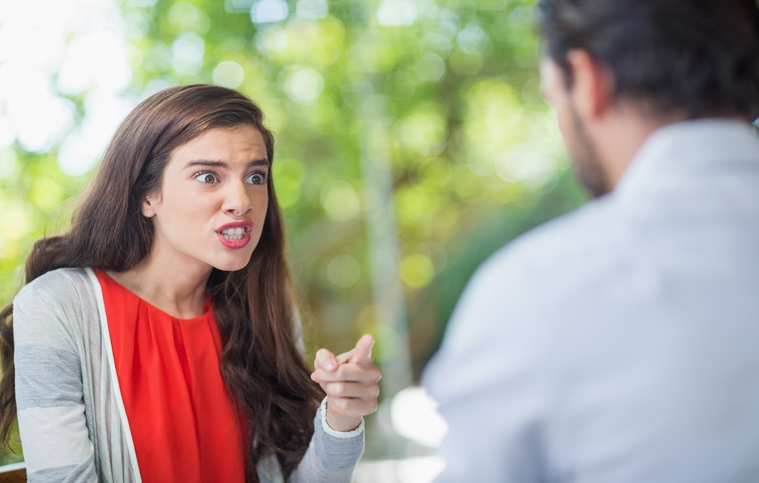 Couple arguing with each other